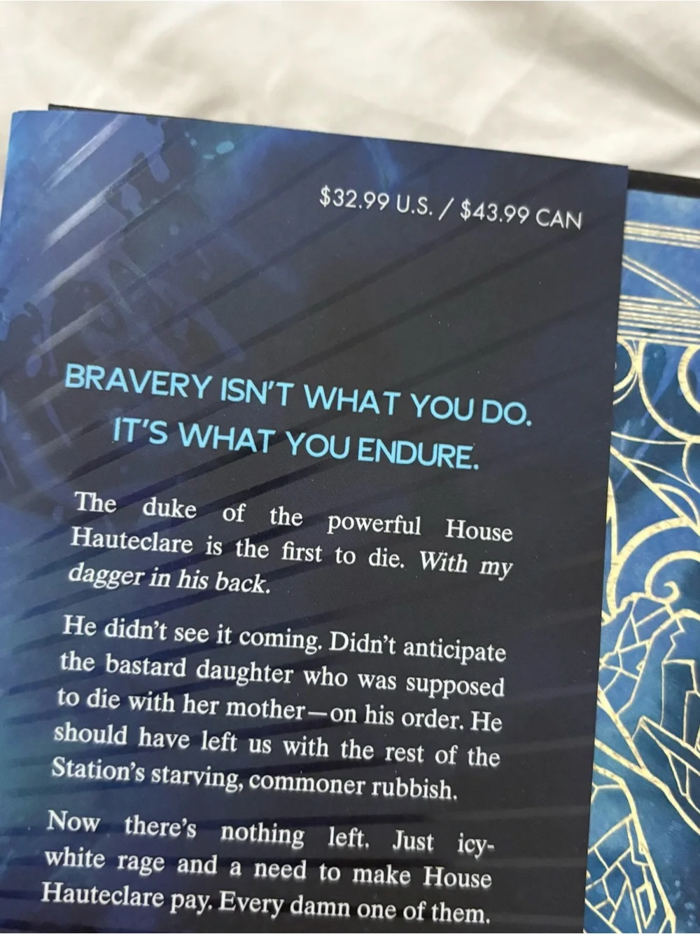 Heavenbreaker by Sara Wolf - Blue & Gold Hardcover
